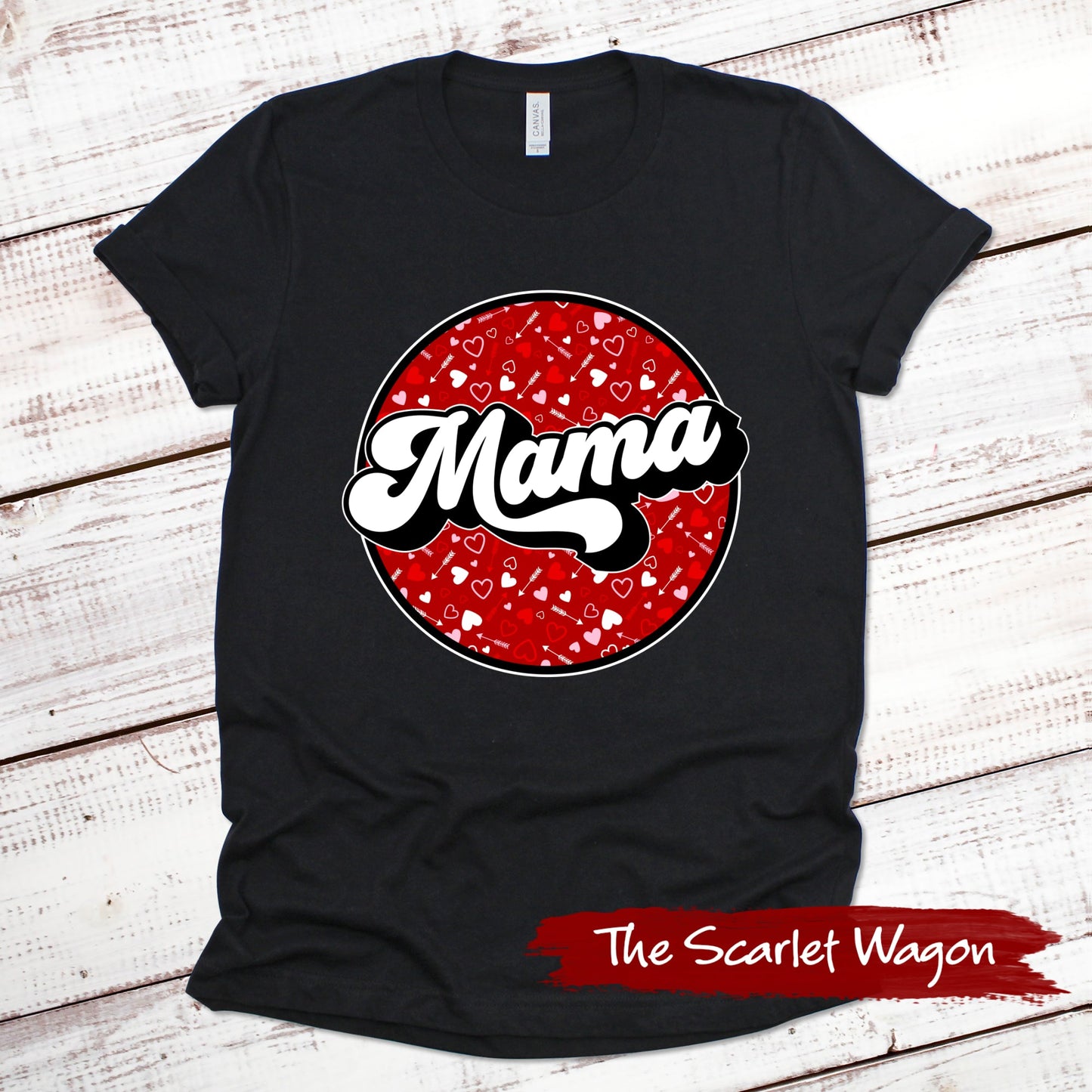 Mama Valentine Valentine Shirt Scarlet Wagon Black XS 