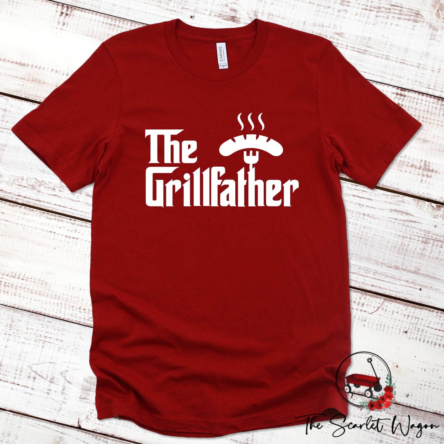 The Grillfather Premium Tee Scarlet Wagon Red XS 