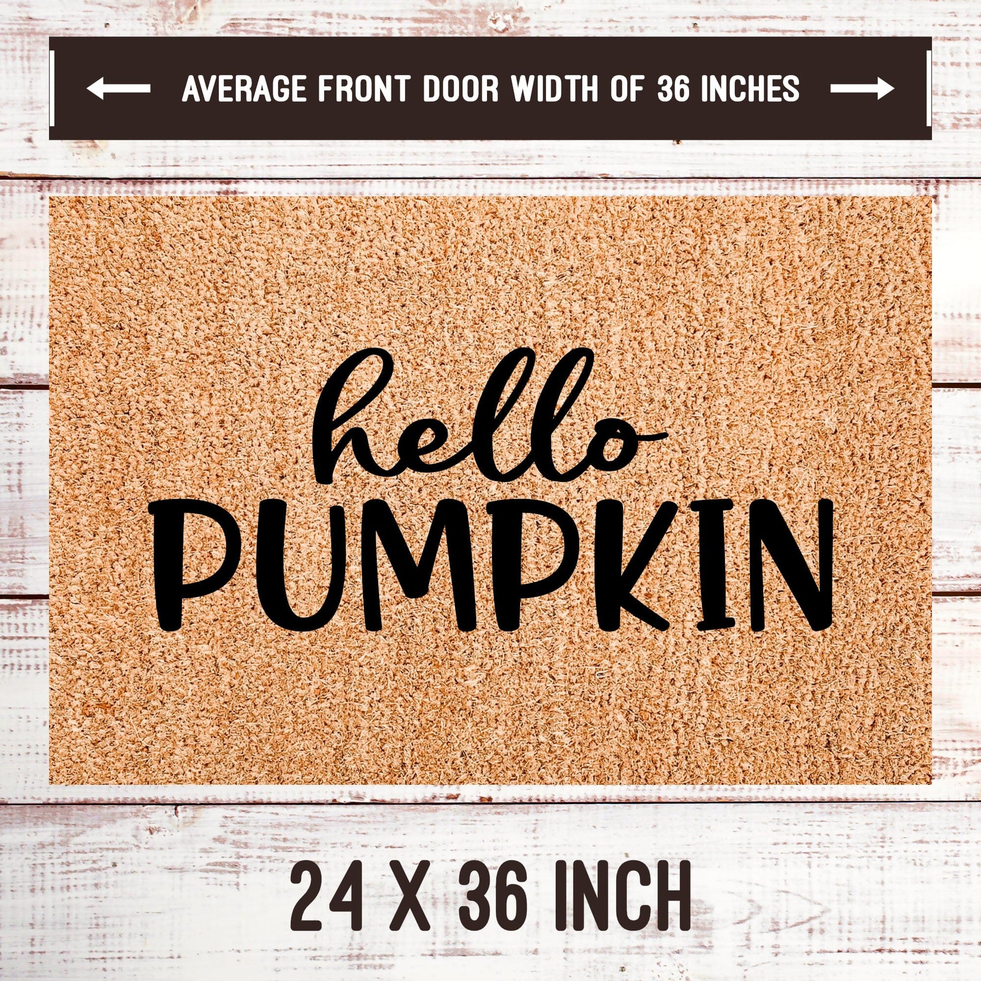 Hello Pumpkin Door Mats teelaunch 24x36 Inches 