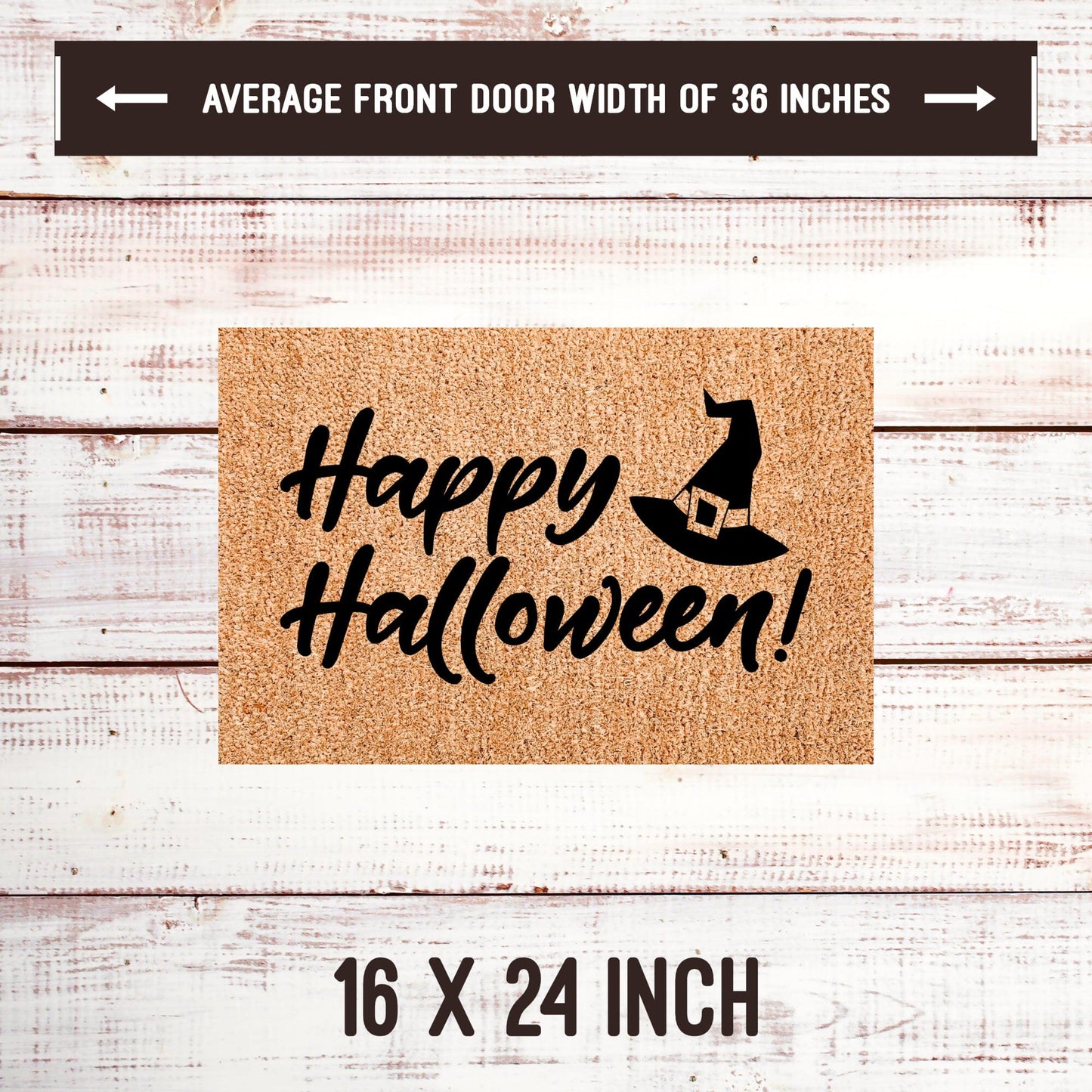 Happy Halloween Door Mats teelaunch 16x24 Inches 