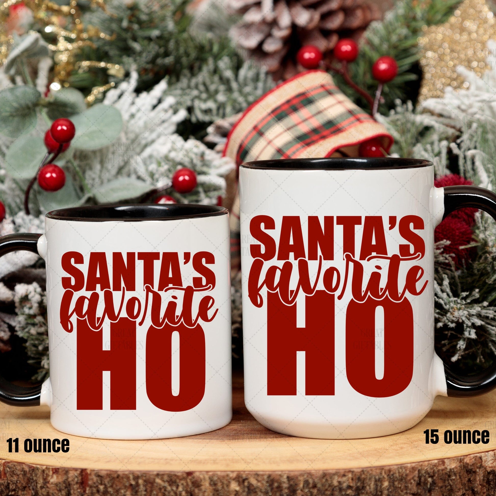 Santa's Favorite Ho Ceramic Mug Front/Back teelaunch 