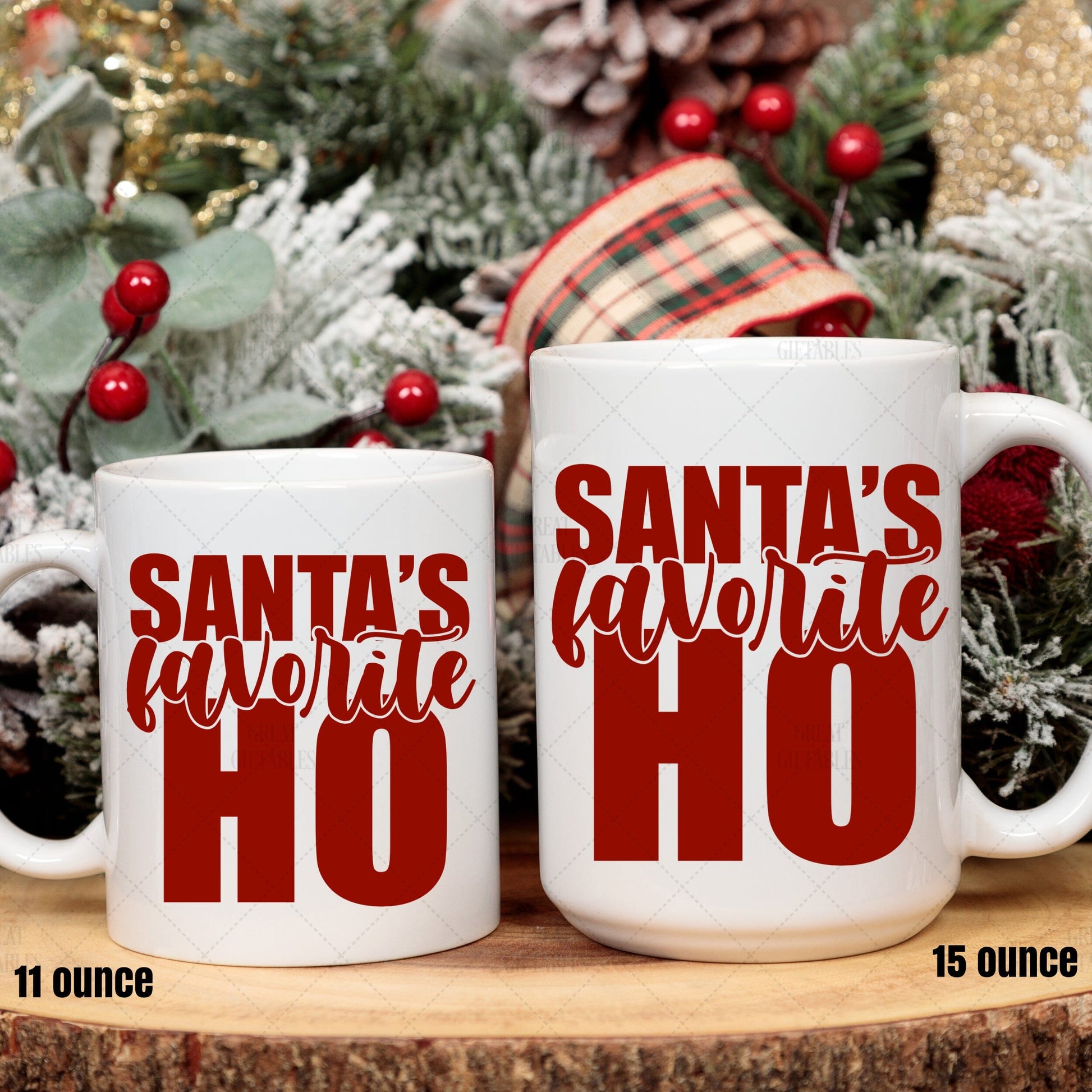 Santa's Favorite Ho Ceramic Mug Front/Back teelaunch 