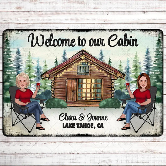 Welcome to Our Cabin DIGITAL PROOF FOR ETSY ORDERS Etsy Proof Etsy Proof Aluminum Sign Landscape ETSY PROOF Aluminum One Size