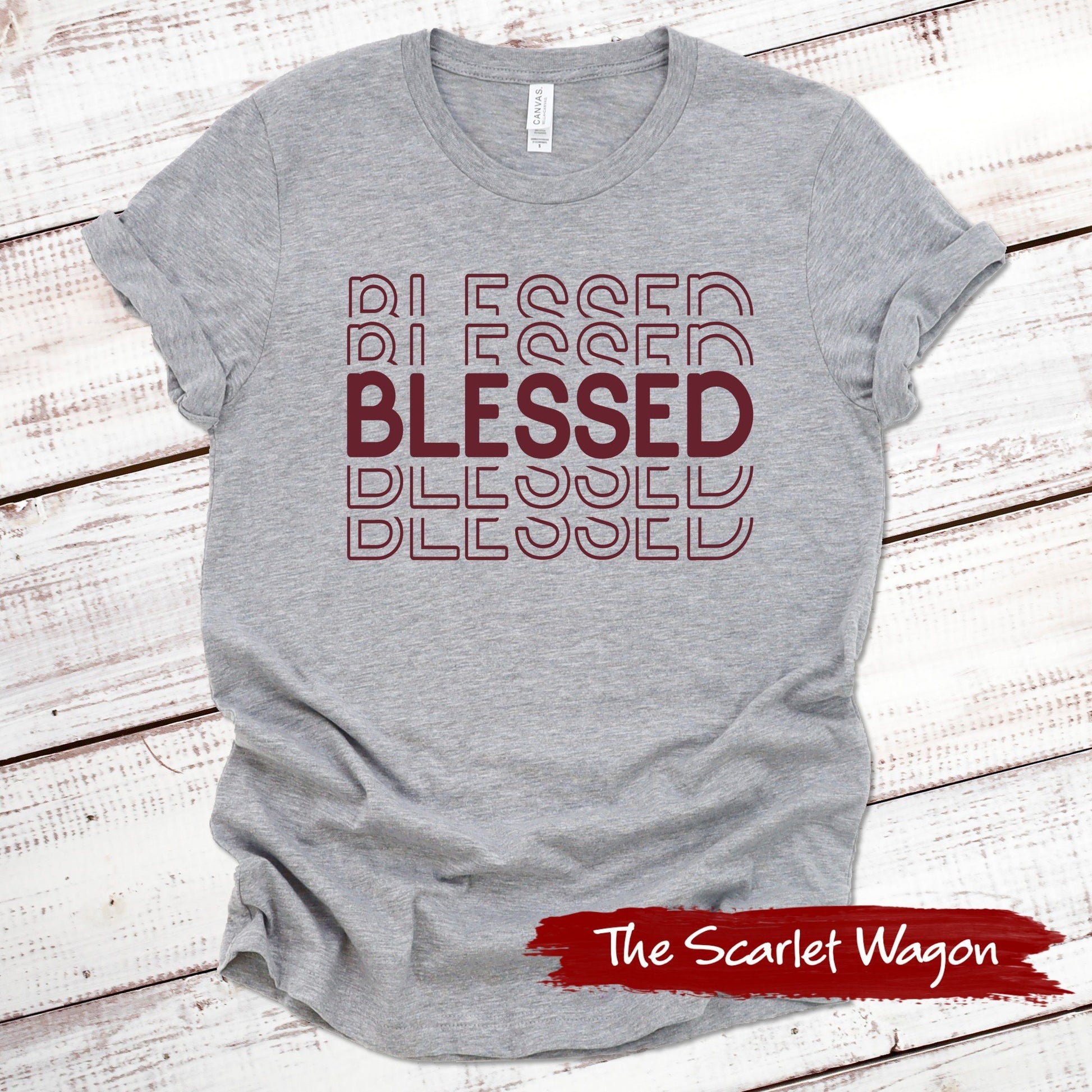 Blessed Fall Shirts Scarlet Wagon Athletic Heather XS 