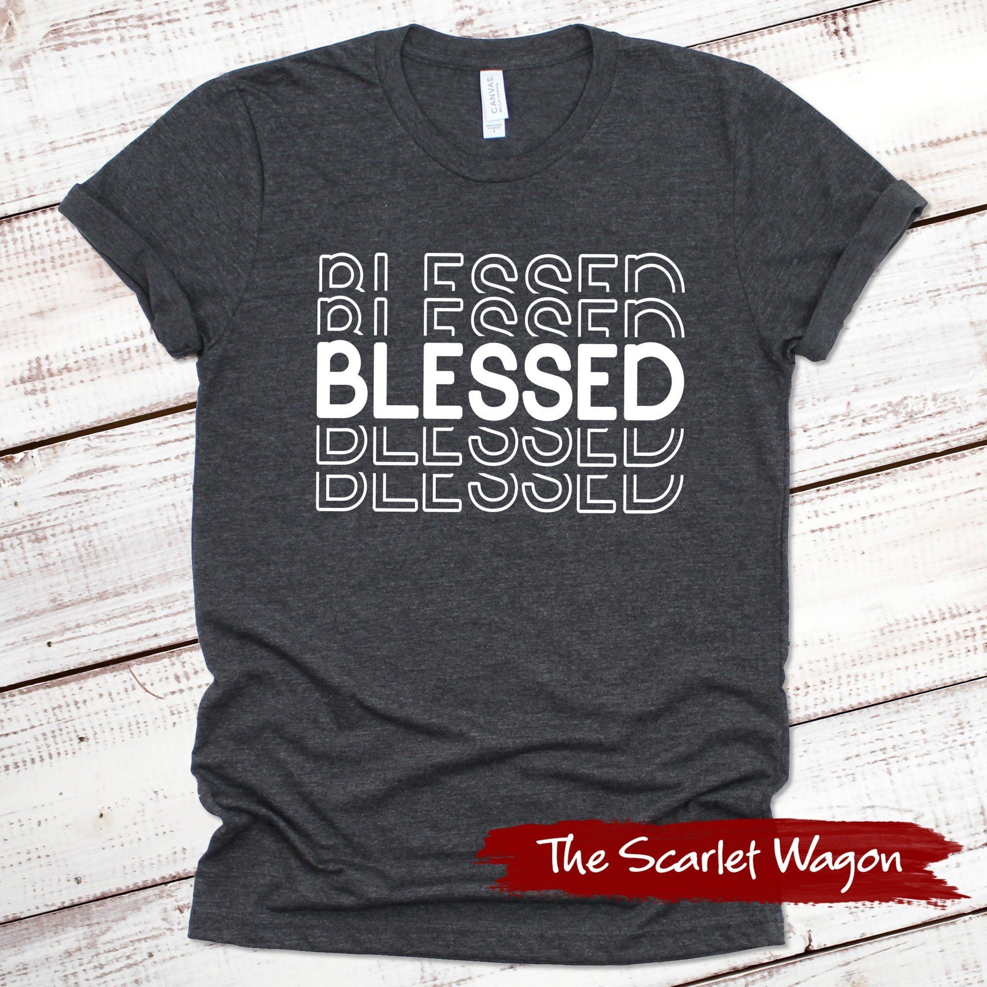 Blessed Fall Shirts Scarlet Wagon Dark Gray Heather XS 
