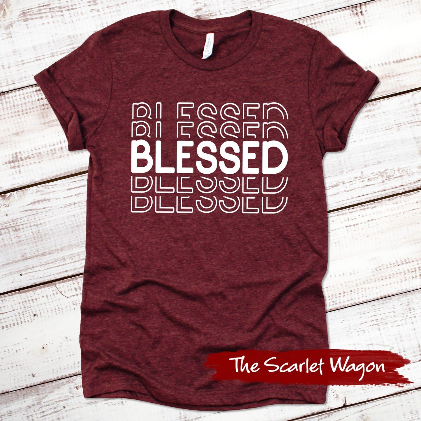 Blessed Fall Shirts Scarlet Wagon Heather Cardinal XS 