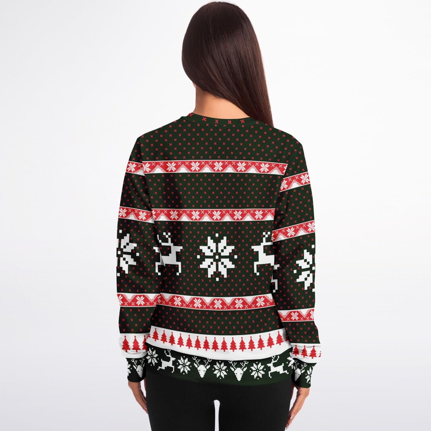 Dead Inside But It's Christmas Ugly Christmas Sweatshirt Fashion Sweatshirt - AOP Subliminator 