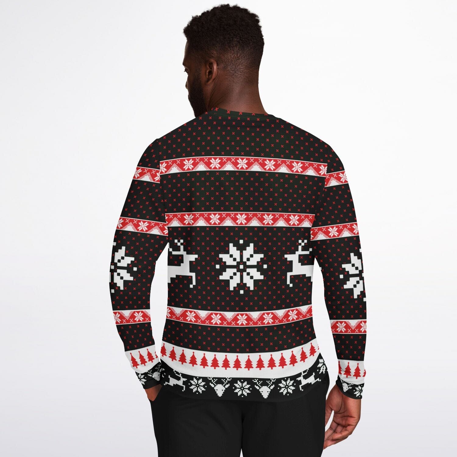 Dead Inside But It's Christmas Ugly Christmas Sweatshirt Fashion Sweatshirt - AOP Subliminator 