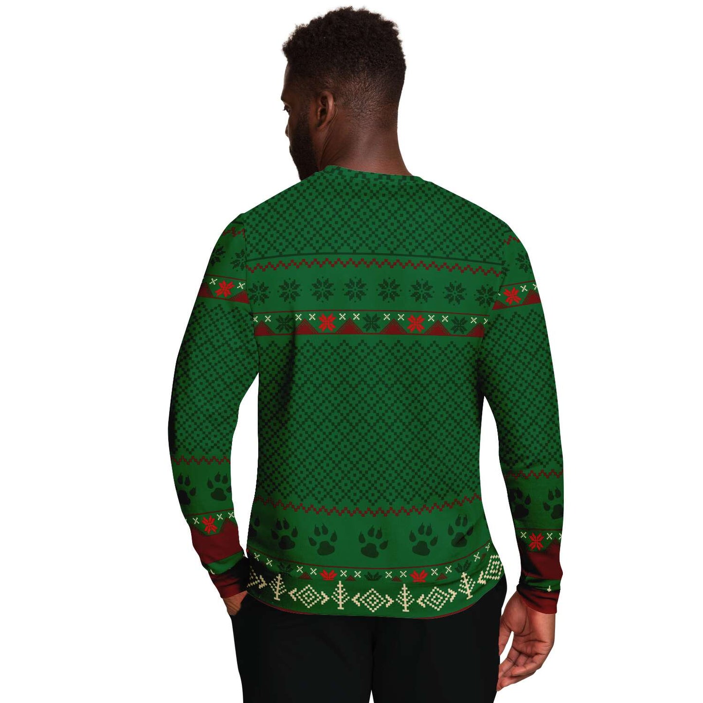 Feliz Navidog Husky Ugly Christmas Sweatshirt Fashion Sweatshirt - AOP Subliminator 