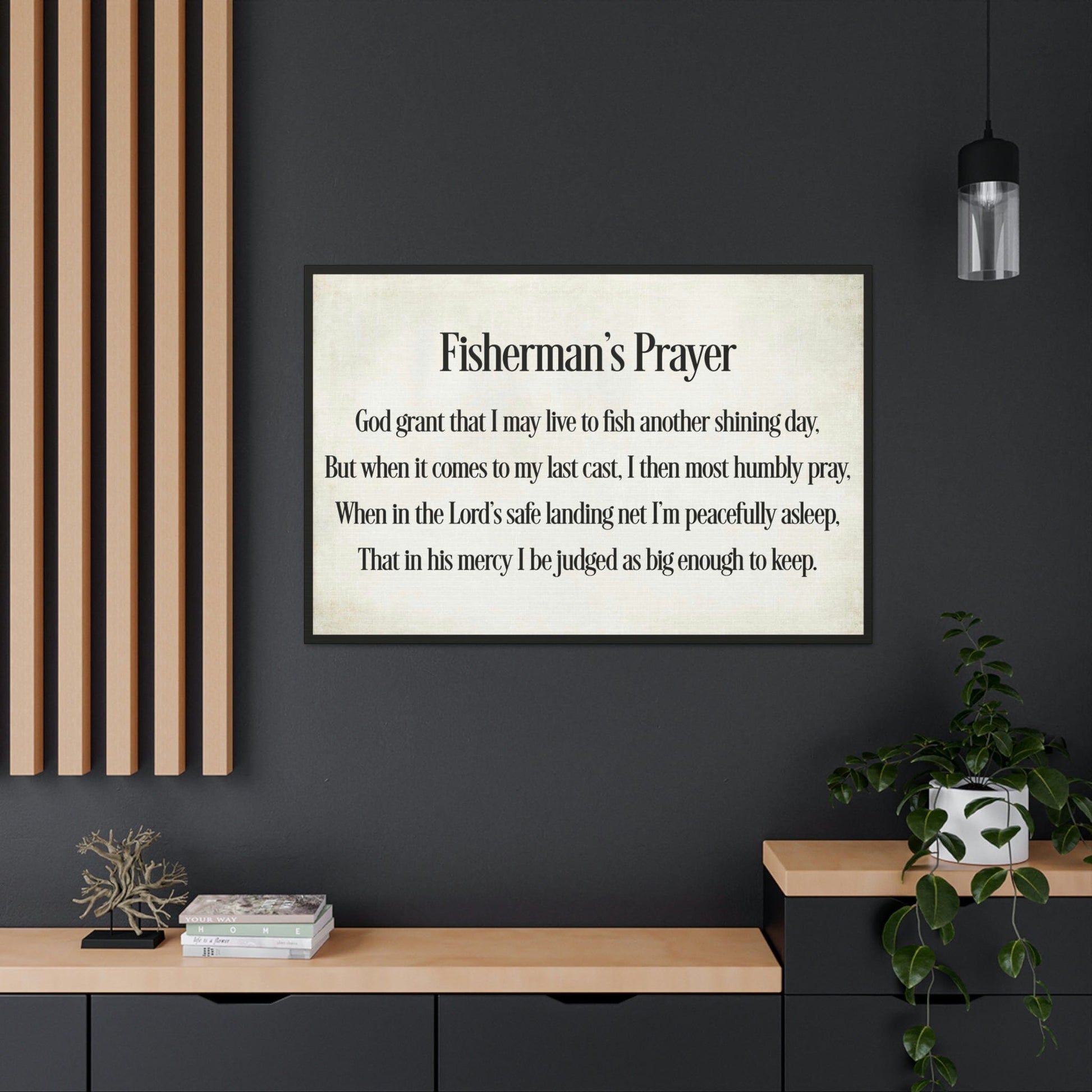 Fisherman's Prayer Brown Canvas Printify 