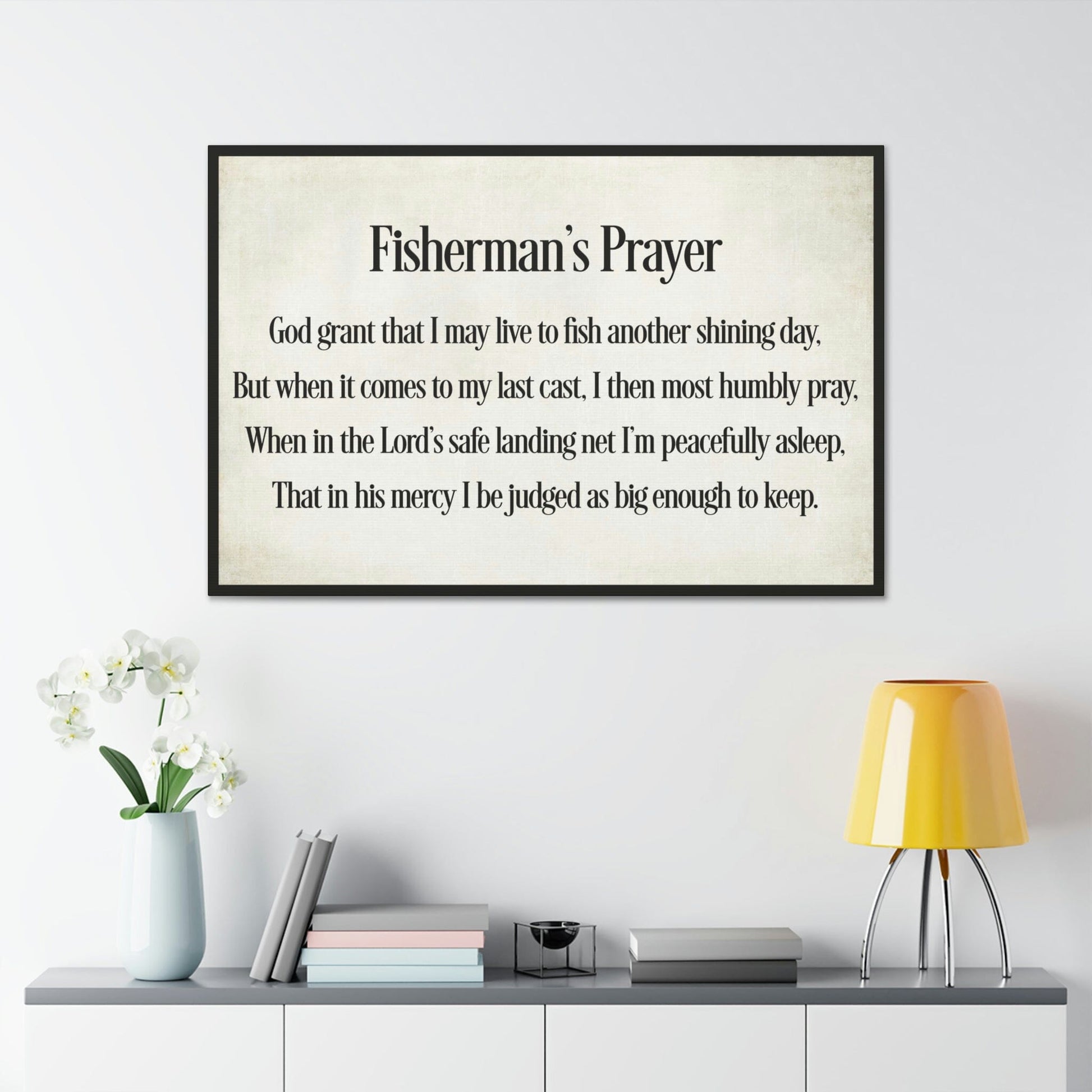 Fisherman's Prayer Brown Canvas Printify 
