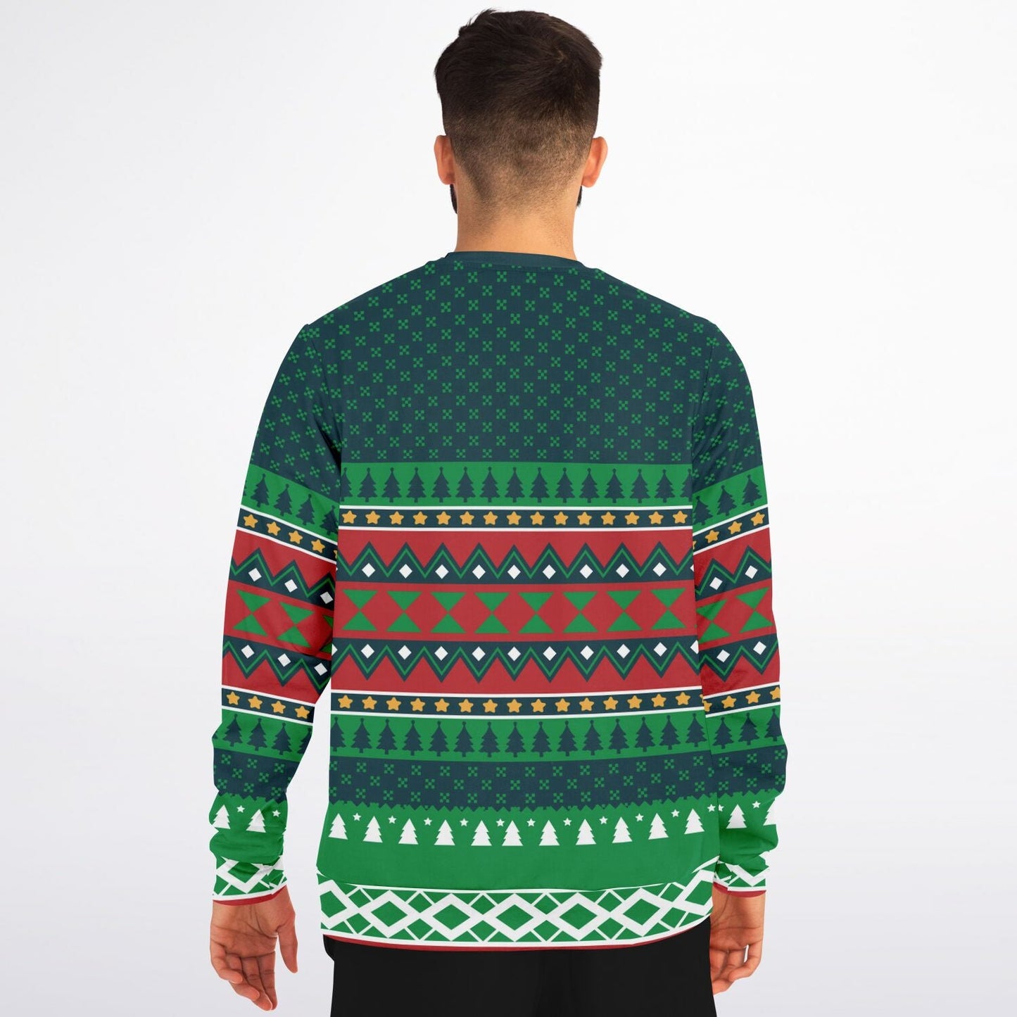 Gains Tats and Ho's Ugly Christmas Sweatshirt Fashion Sweatshirt - AOP Subliminator 