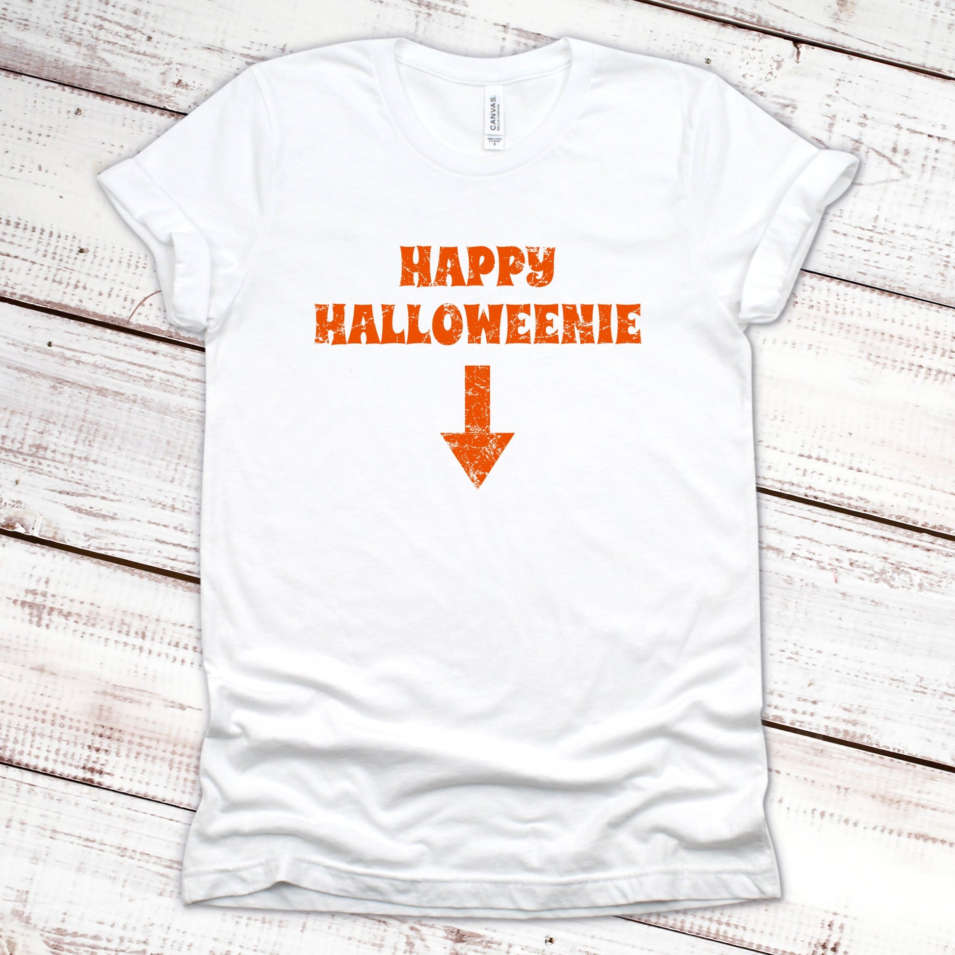 Happy Halloweenie Halloween Shirt Great Giftables White XS 