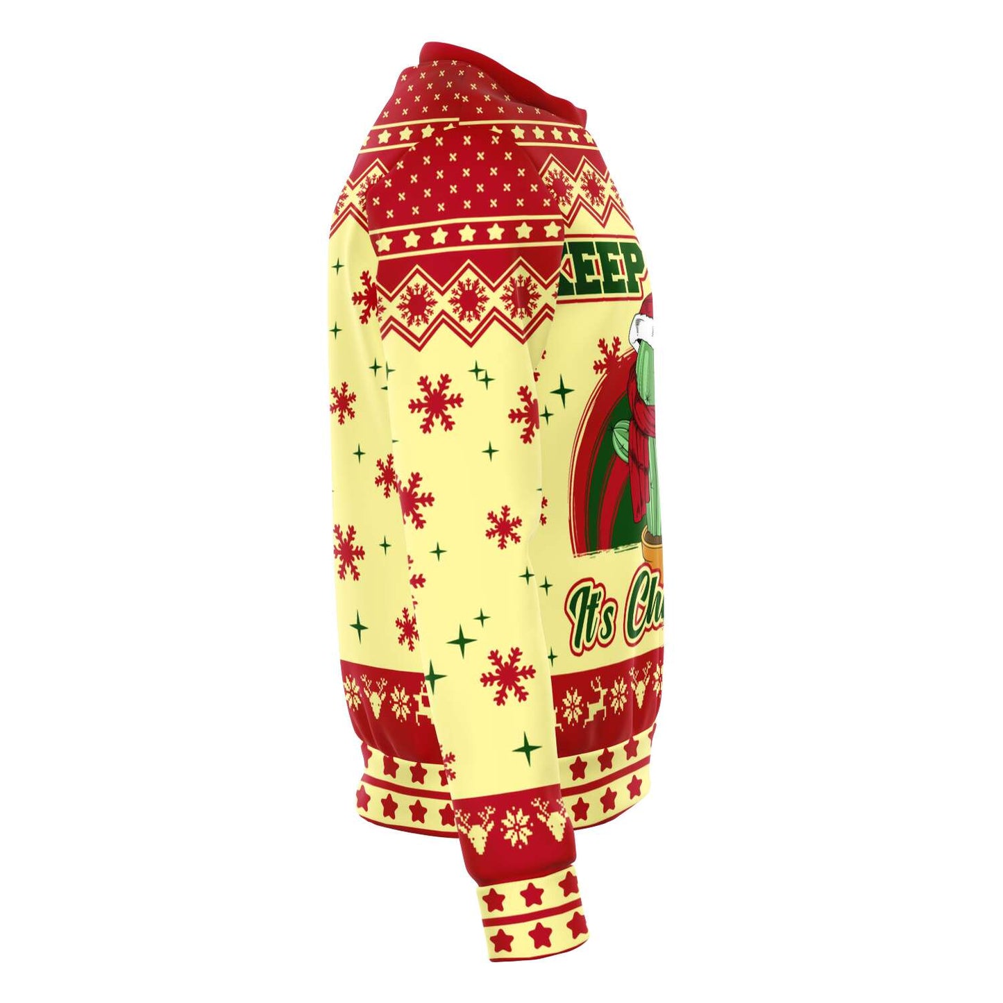 Keep Off Cactus Ugly Christmas Sweatshirt Fashion Sweatshirt - AOP Subliminator 