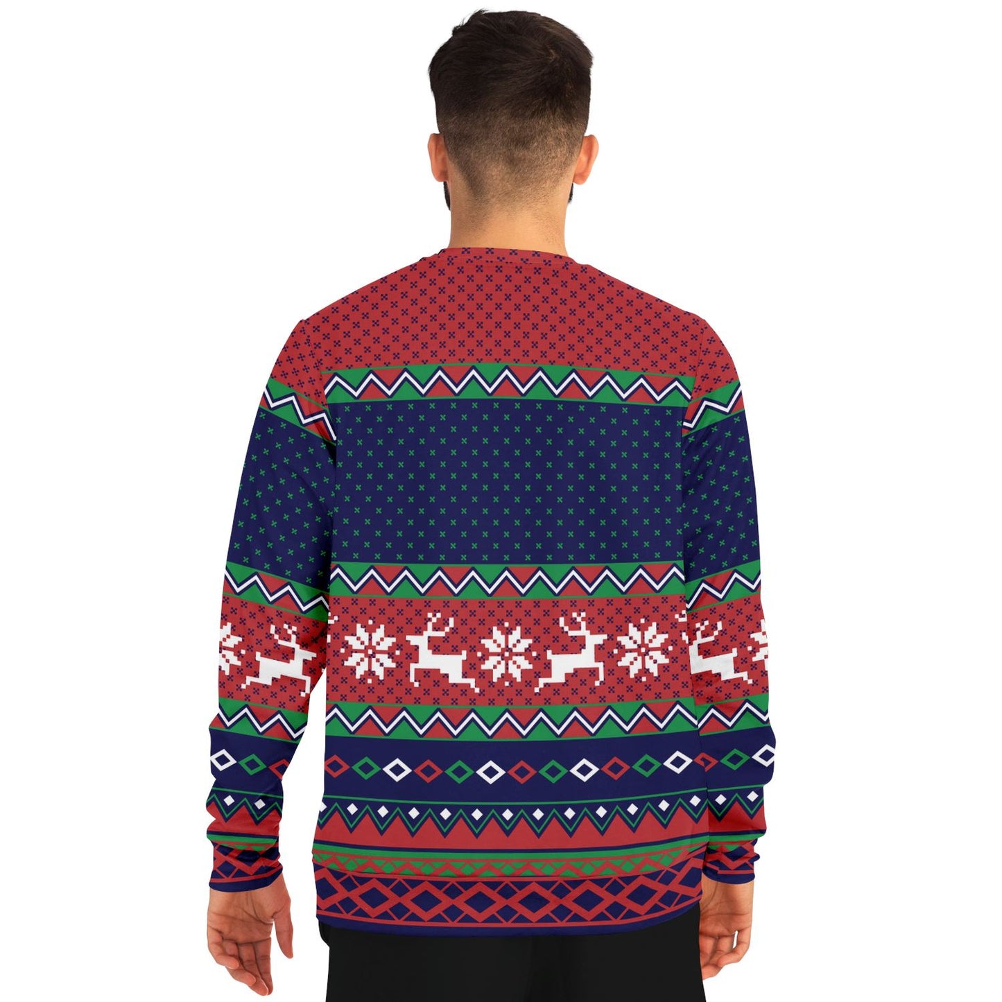 Most Wonderful Time for a Beer Ugly Christmas Sweatshirt Fashion Sweatshirt - AOP Subliminator 