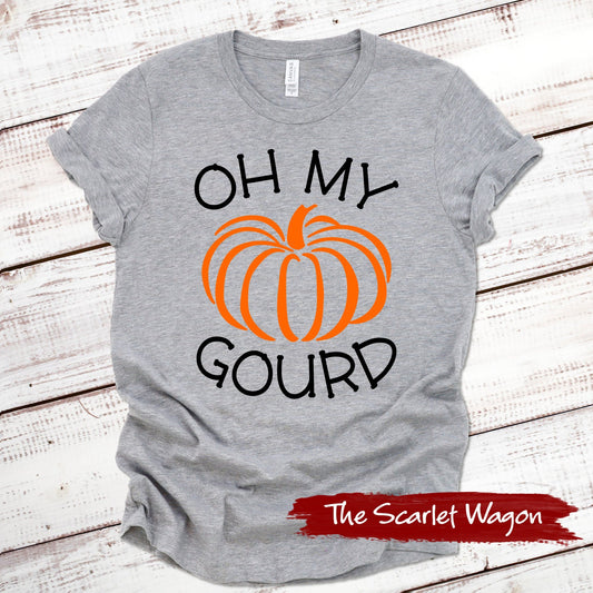 Oh My Gourd Fall Shirt Scarlet Wagon Athletic Heather XS 
