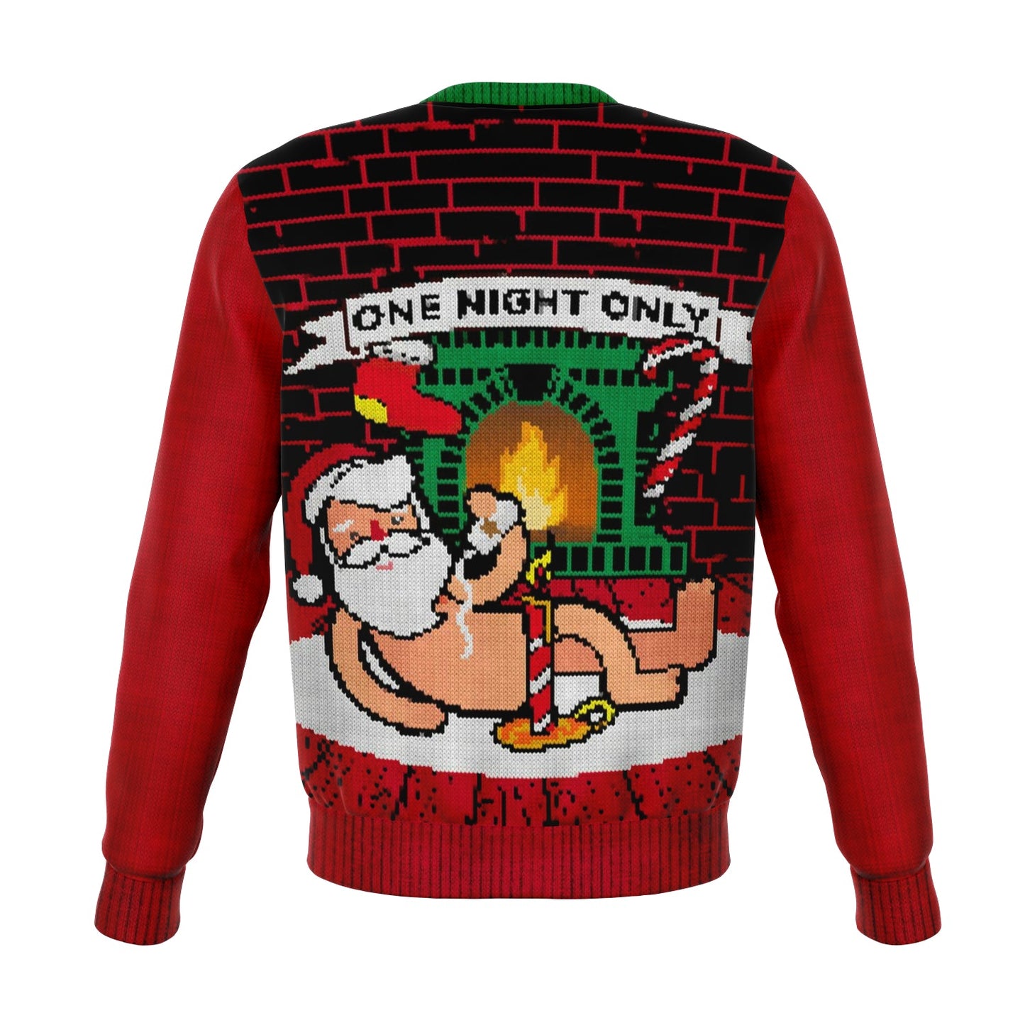 One Night Only Ugly Christmas Sweatshirt Fashion Sweatshirt - AOP Subliminator 