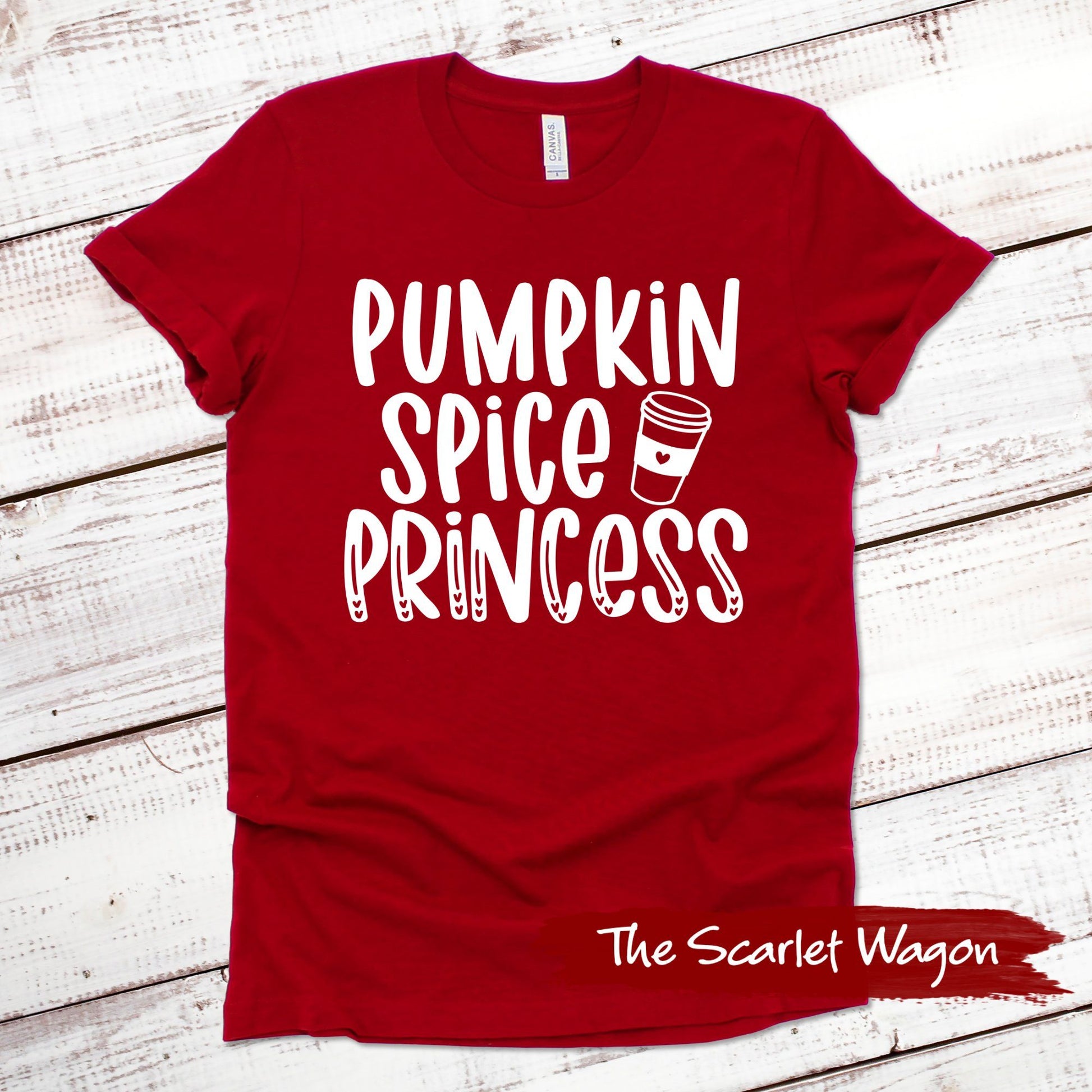 Pumpkin Spice Princess Fall Shirts Scarlet Wagon 