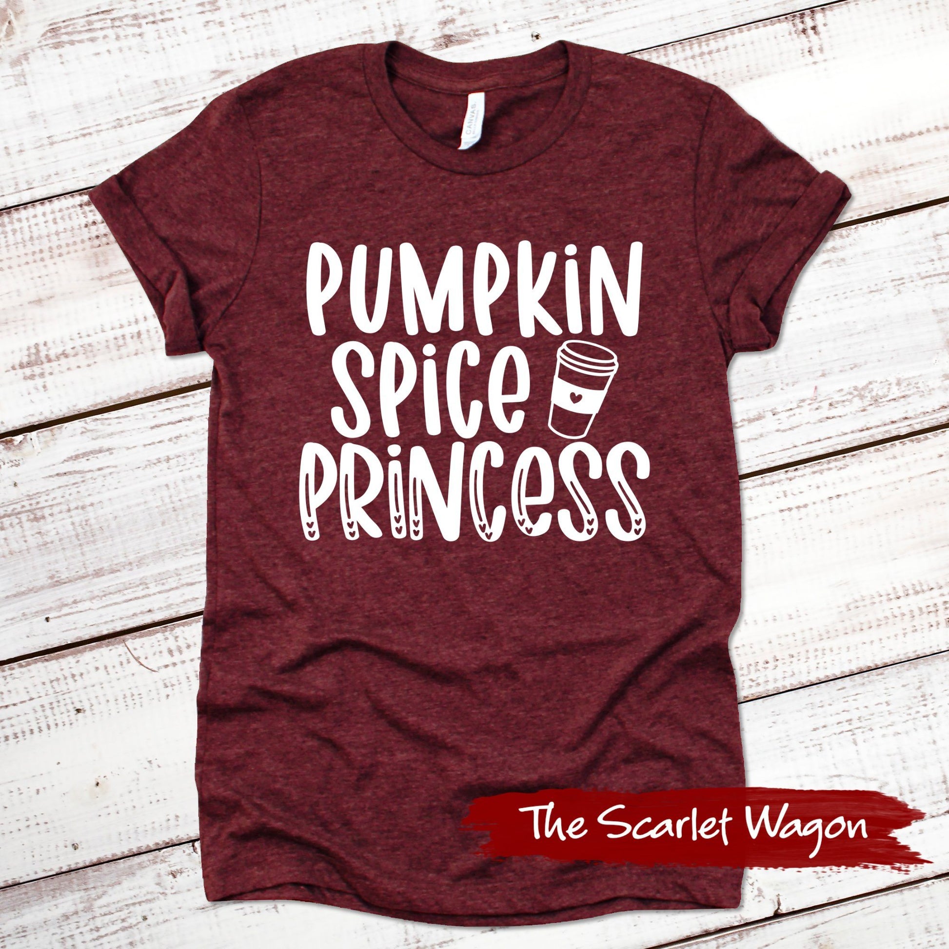 Pumpkin Spice Princess Fall Shirts Scarlet Wagon 