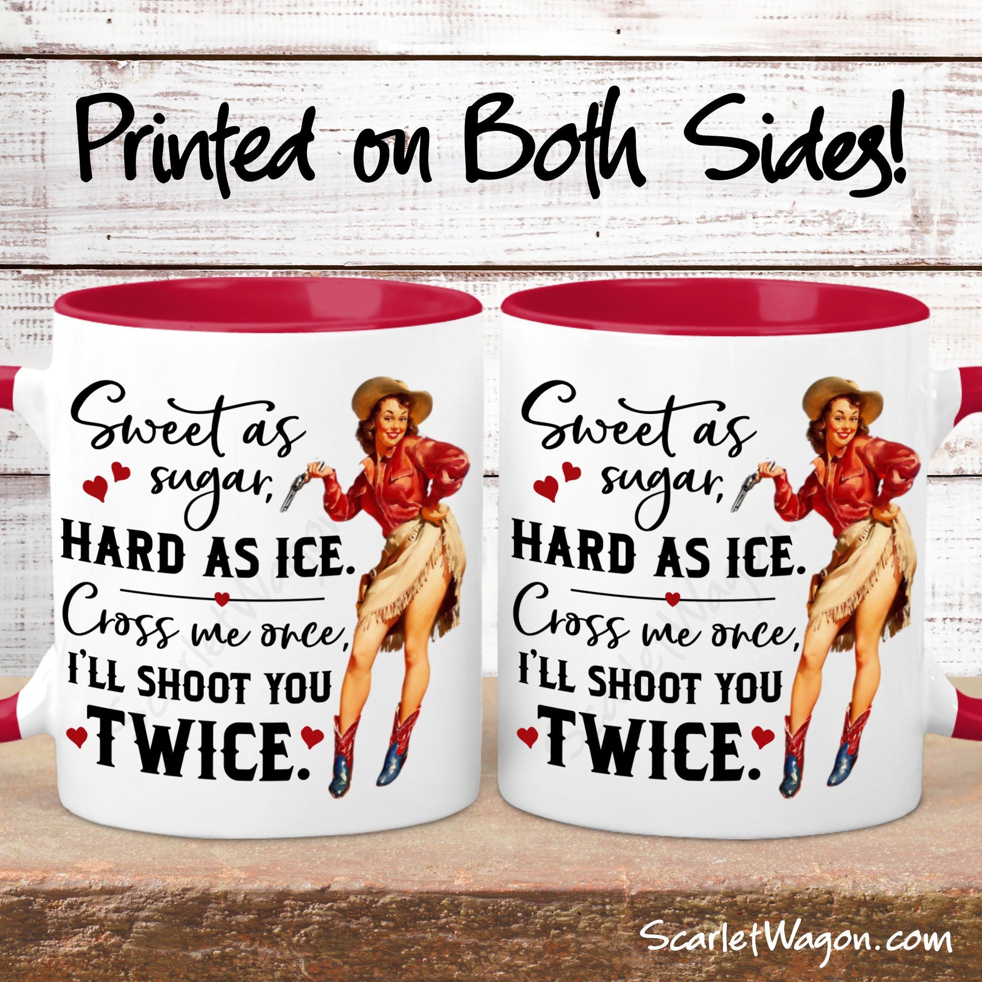 Sweet as Sugar Cowgirl Coffee Mug mug The Scarlet Wagon Boutique 