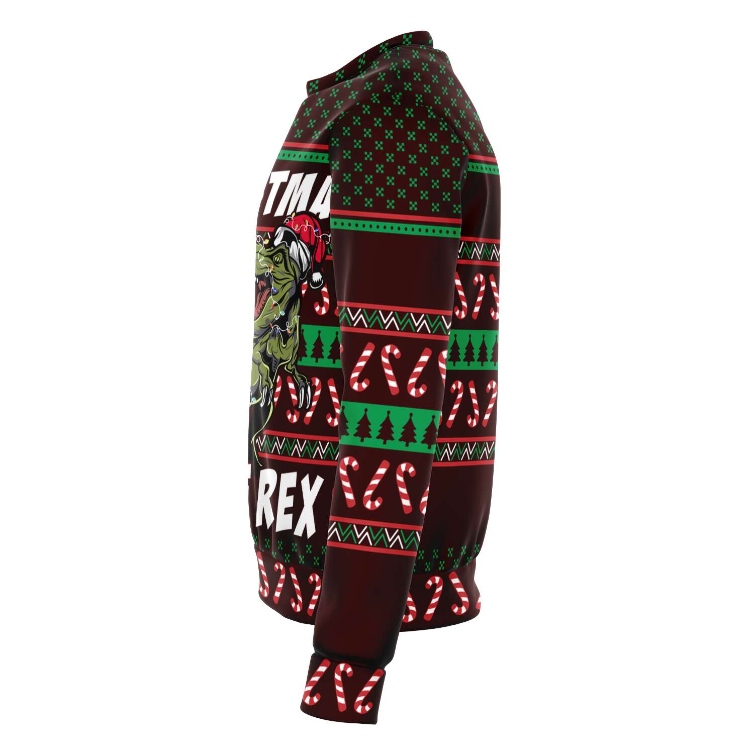 Tree Rex Ugly Christmas Sweatshirt Fashion Sweatshirt - AOP Subliminator 