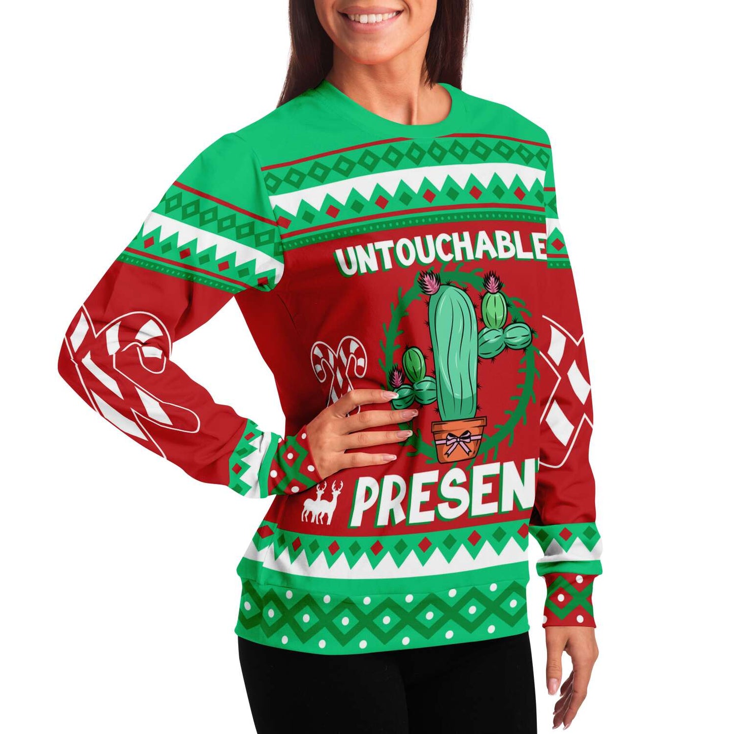 Untouchable Ugly Christmas Sweatshirt Fashion Sweatshirt - AOP Subliminator 